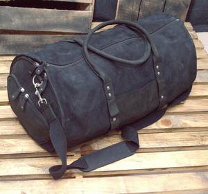 Borsoni in Pelle Nuevo Bolso de cuero de fin de semana de gran tamaño personalizado MOQ bajo Deporte y moda Gimnasio Bolsa de lona - Product Image 3