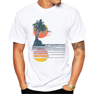 Nueva camiseta estampada 100% de algodón con cuello redondo para hombre de manga corta de gran tamaño de alta calidad de punto teñido directo de diseño personalizado - Product Image 1