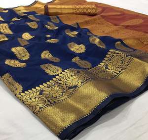 Dernière mode Banarasi Saree en soie au prix de gros dans le vêtement ethnique ethnique - Product Image 6