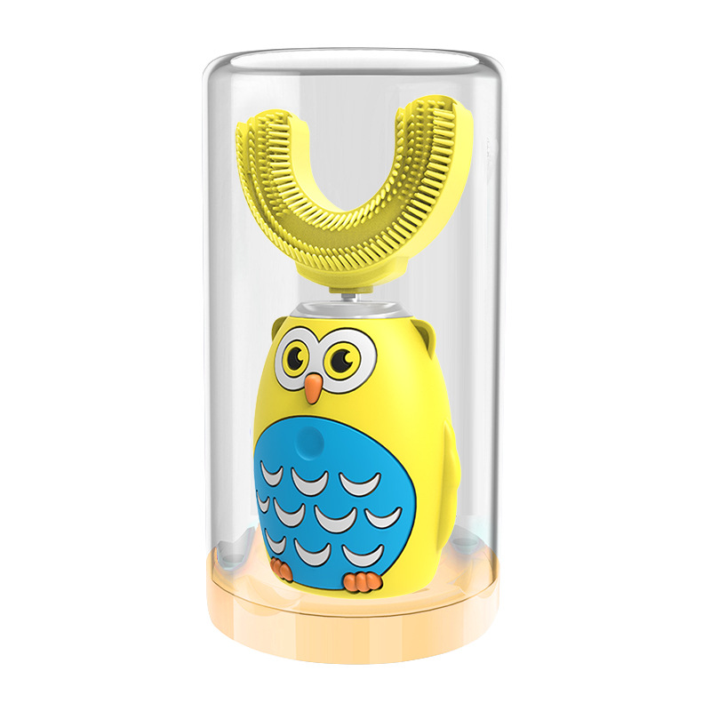 Электрическая отбеливающая зубная щетка IPX7 на аккумуляторах с питанием от usb и светодиодной подсветкой