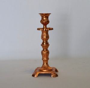 Premium Hot Fancy Modern Luxury Venta caliente Portavelas de aluminio Oro rosa en relieve Estilo moderno Portavelas de lujo Portavelas - Product Image 3