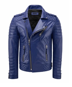 Cuero de oveja azul real, cierre con cremallera en todos los colores, hecho en paquistaní - Product Image 1