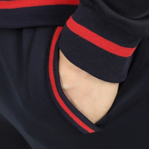 Joying — ensemble double de fitness pour hommes, t-shirt et Short, 100% coton, vêtements décontractés, couleurs contrastées, rayures latérales - Product Image 5