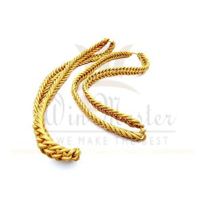 Cordón de Hombro Táctico Personalizado de Seda y Poliéster Trenzado Simple Dorado, Cómodo, Unisex, para Exteriores, Tamaño Personalizado para Ceremonias - Product Image 6