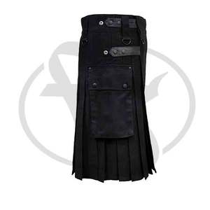 Gothic <b>Utility</b> <b>Kilt</b> for Decent Men 100% Cotton Goth Skirt / Tartan <b>Kilts</b> - Product Image 1