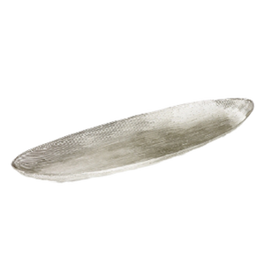 Bol de Sculpture décoratif de couleur argent fini avec un matériau de haute qualité bol fantaisie fait à la main Design élégant - Product Image 3