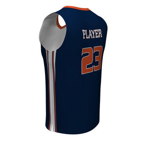 Diseña tu propia camiseta de baloncesto con el color de tu elección, el mejor uniforme de baloncesto reversible personalizado, fabricado por Marajdin Impex - Product Image 2