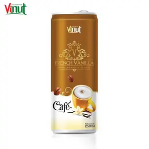 250ml VINUT Dose (verzinnt) Kunden spezifische Verpackung Französische Vanille Kaffee Lieferanten und Hersteller Gesunde natürliche