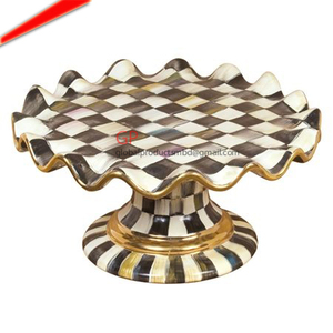 Giá Để Bánh Mackenzie Hai Tầng Màu Đen Trắng Trang Trí Giá Để Bánh Cho Khách Sạn Đám Cưới - Product Image 4