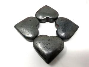 Vente en gros d'hématite magnétique coeur gonflé pierre cristal naturel poli pour l'amour guérison mise à la terre Protection soulagement du stress cadeau - Product Image 3