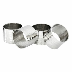 Ronds de serviette martelés dorés de haute qualité pour une utilisation quotidienne dans la cuisine et vaisselle de qualité stockée pour les hôtels - Product Image 4