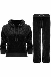 Ensemble de survêtement pour femme en velours à capuche, personnalisable ODM, écologique, style hip-hop, haut à manches longues, vêtements de détente confortables, sweat-shirt à capuche - Product Image 5