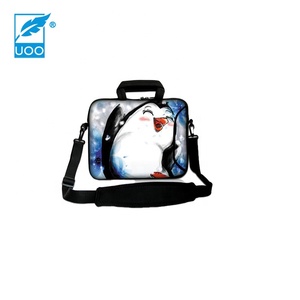 Funda para portátil de neopreno aislada impermeable y duradera directa de fábrica de UOO con cinturón de hombro suave para viajes de negocios - Product Image 1