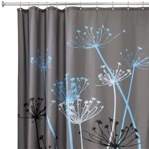 Polyester simple bathroom shower curtains