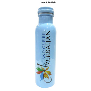 Botella de agua de cobre puro de Calidad exclusiva, botella de agua potable de cobre de trabajo impreso, botella de cobre de forma personalizada - Product Image 3