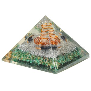 Get <b>Orgonite</b> Jade Green Spiral Pyramid | <b>Orgonite</b> Jade Green Spiral Pyramid Online - Product Image 1
