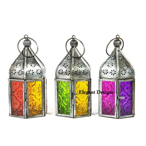 Conjunto de linterna marroquí de diseño, tres velas de Color personalizadas, decoración para bodas y eventos, precio competitivo - Product Image 4