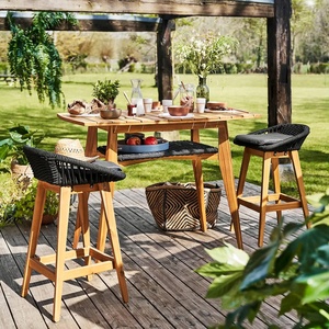 Plateaux de service en bambou boucles, 5 plateaux de haute qualité les meilleurs ventes pour restaurants, plateaux en bambou faits à la main - Product Image 4