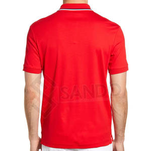 Classic-Fit Anti-Wrinkle Solid Knitted 100% Cotton/Polyester Men's Short Sleeve Custom for <b>Collar</b> <b>T</b>-<b>Shirt</b> in Best Price - Product Image 3