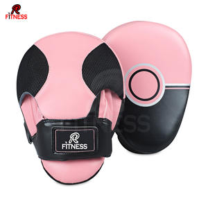 Vente Flash : Palettes de Frappe en Cuir et PU pour MMA et Boxe, pour Hommes, Entraînement d'Arts Martiaux, Rouge et Noir - Product Image 1