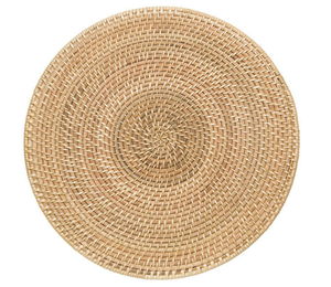 Handwoven Decorative Rustic Vintage <b>Round</b> Rattan <b>Placemat</b> Sustainable Made in Vietnam - Product Image 4
