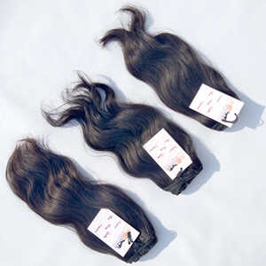 La mejor venta al por mayor del pelo de la Virgen humana proveedores virgen indio pelo 100 sin procesar grado 10A visón materias primas ondulado del pelo humano de la Virgen - Product Image 4