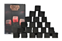 CHARBON DE BOIS GREENFIRE [CHARBON ACTIVÉ POUR CHAISE À NARGUILÉ] CHARBON DE BOIS DE COQUILLE DE COCO PERSONNALISÉ POUR CHAISE À NARGUILÉ BRICLETTE 25x25x25mm 2,5% DE CENDRES