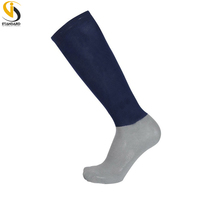 Chaussettes d'équitation de compression couleur unie, professionnelles, pour l'entraînement, monte à cheval, hautes, confortables, pour le saut d'obstacles, jeunes, personnalisables