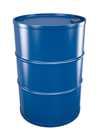 Fût en plastique bleu de 200 L en PEHD, baril scellé pour produits chimiques et huiles, seau moulé par soufflage de 200 litres/kg, double couvercle, fût en plastique de 55 gallons
