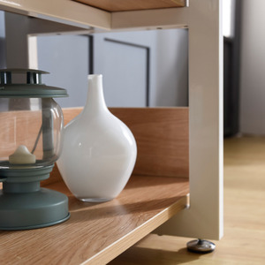 Estante de TV de Metal muebles modernos para el hogar, soporte de TV de madera diseños de gabinete muebles de sala de estar para espacio pequeño - Product Image 6