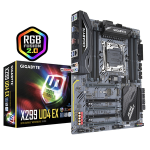 เมนบอร์ดเกมมิ่งมือสอง GIGABYTE <span class=keywords><strong>X299</strong></span> UD4 EX พร้อมชิปเซ็ต <span class=keywords><strong>X299</strong></span> และซ็อกเก็ต LGA 2066 รองรับโปรเซสเซอร์ <span class=keywords><strong>Intel</strong></span> Core X-Series - Product Image 1