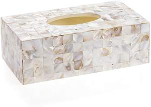 Caja de pañuelos de nácar para el hogar, accesorios para mesa de cena, servilletero de nácar para la venta caliente - Product Image 5