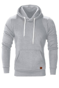 Venta al por mayor logotipo personalizado de jersey blanco con capucha para hombre de algodón Sudadera de cuello redondo - Product Image 3