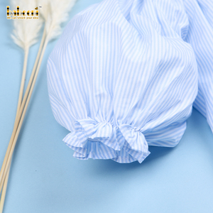 ชุดเดรสสำหรับ Spring-BB2277ลายทางสีน้ำเงินสำหรับเด็กหญิงตัวเล็กงานวันขอบคุณพระเจ้า - Product Image 5