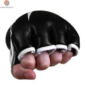 Guantes de MMA de medio dedo de PU para hombre, servicio OEM, guantes de boxeo MMA, el mejor precio, guantes de entrenamiento, sparring y fitness - Product Image 6