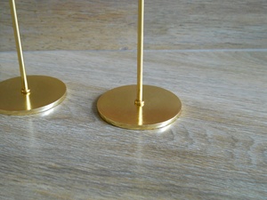 <b>Set</b> <b>of</b> 3 Gold Metal <b>Candle</b> Holders for Taper <b>Candles</b> Elegant Decorative Candlestick Holder for Home Wedding Dining Party Decor - Product Image 3