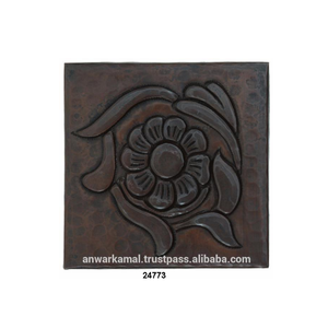 Azulejos de decoración del hogar con diseño de flores de cobre antiguo - Product Image 1