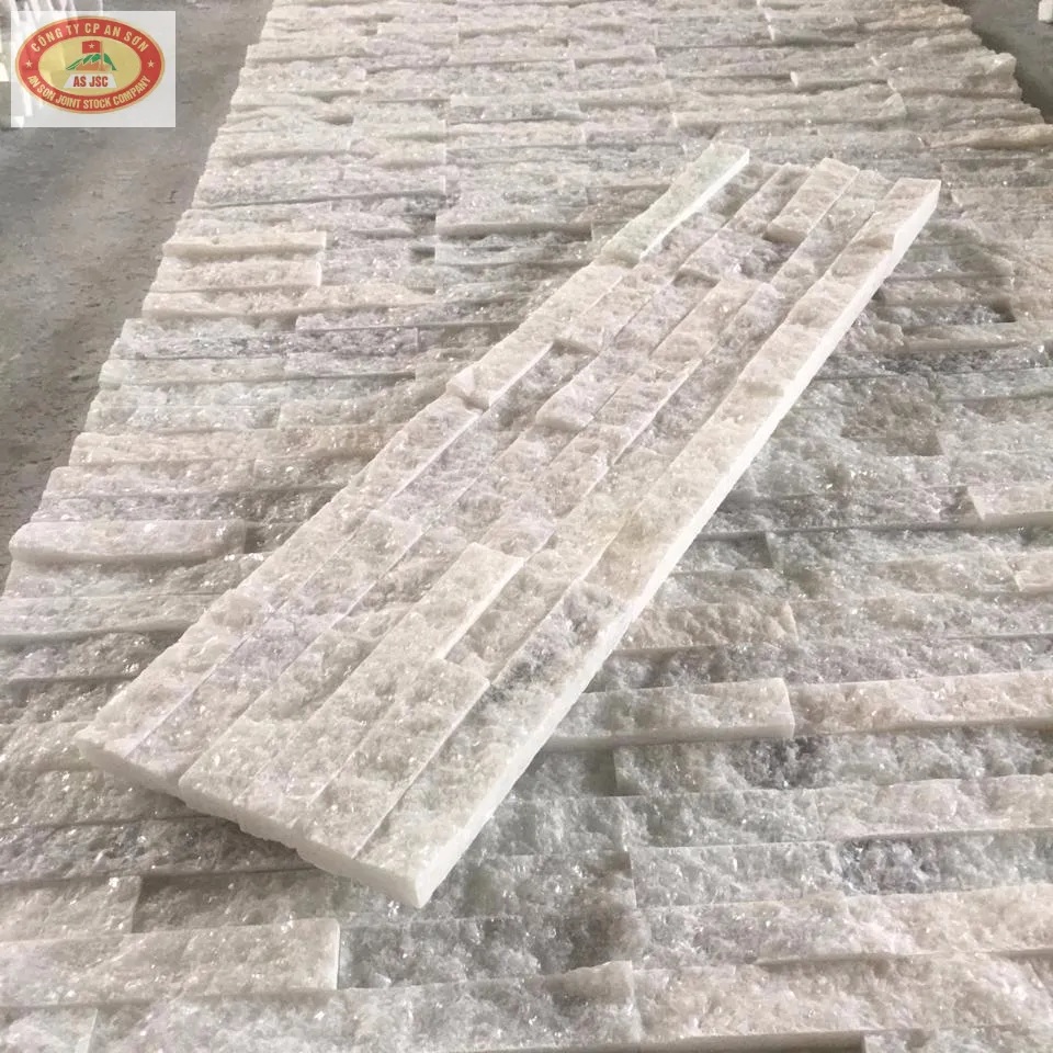 Hot White Marble Culture Stone Marble split/mushroom loose stone veneer/stack wall cladding tiles,Crystal Natural Stone,