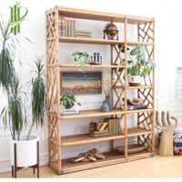 Hot Selling Rattan Blumentöpfe Holz Lager regal Display Racks