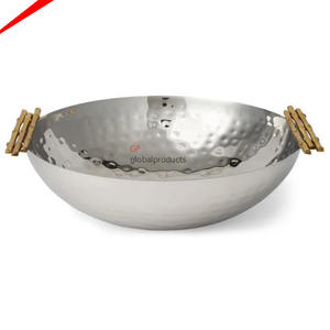 Cuenco redondo de metal de lujo 2025 con cuenco de mariposa dorada de diseñador para la decoración del hotel del hogar de la boda - Product Image 2