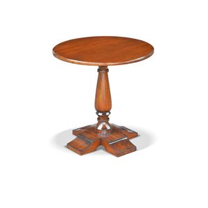 Table d'appoint Bellini en acajou massif, design élégant et classique, pour salon, chambre, maison, hôtel - Product Image 1