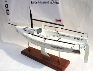 Modelo de Barco de Madera J/70 de Alta Calidad Hecho a Mano en Vietnam para Regalo - Product Image 3