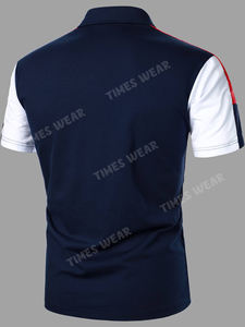 Polo de Dos Tonos con Bloques de Color de Alta Calidad para Hombre - Product Image 6