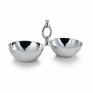 Bol à fruits en métal plaqué or et argent bol de service en métal de haute qualité au prix le plus bas personnalisé - Product Image 1