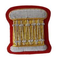 Insignia de Rango de Sargento Mayor del Regimiento de Oficiales Superintendentes, Bordada con Cuentas y Hilo Metálico, Ecológica, Color Personalizado