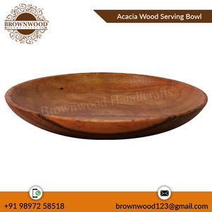 Proveedor indio de cuenco de madera de acacia de alta calidad, cuenco de madera para servir, cuenco redondo de madera maciza al mejor precio al por mayor - Product Image 5