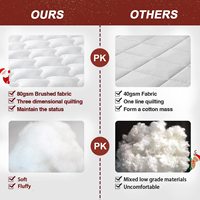 Cooling Matratze Pad Queen Size, extra dicke Matratze Topper, Pillow Top Matratze Pad Cover mit Daunen Alternative Fill