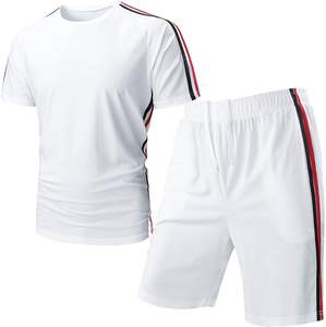 Women's Sets — ensemble t-shirt et Short pour hommes, survêtement 2 pièces personnalisé OEM, t-shirt à manches courtes pour hommes, été 2022 - Product Image 3