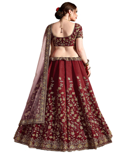 Designer indien coloré brodé travail manuel Lehenga Choli prix de gros le plus bas marché textile vêtements - Product Image 5