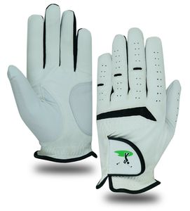 Guantes de Golf de Piel Sintética Cabretta con Logotipo Personalizado OEM, Nuevo Diseño Transpirable, Piel de Oveja Genuina, para Mano Izquierda, Material PU - Product Image 1
